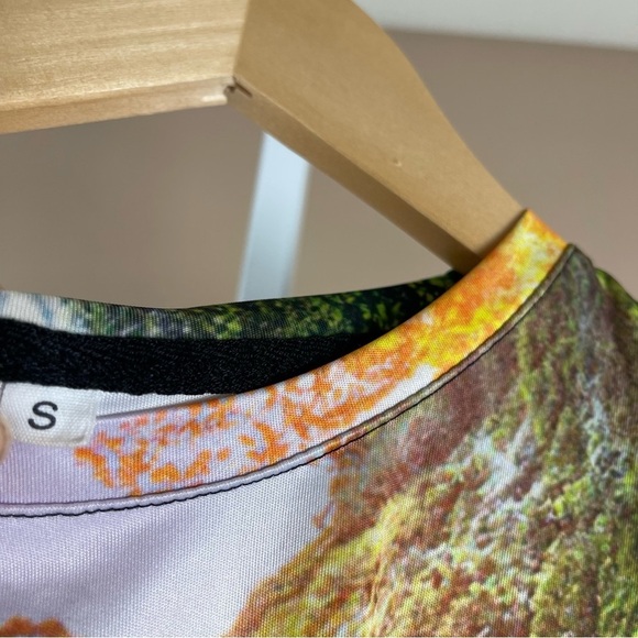 Unique Creation Men's Small Waterfall Graphic Allover Print T Shirt Nature Hike - Picture 3 of 5